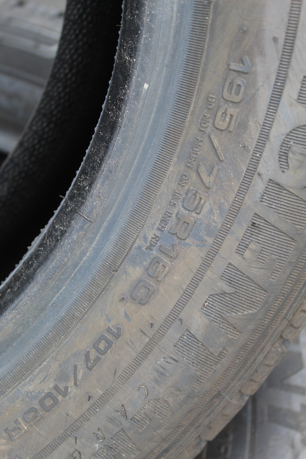 New 195 75 16C Goodyear, Efficient Grip, 107/105R, x2 A Pair (F1_tyres) L3430