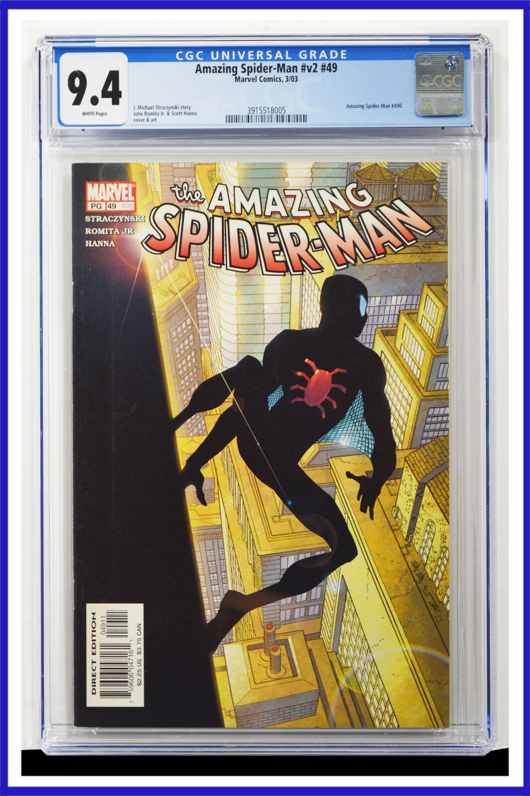 Amazing Spider-Man #v2 #49 CGC Graded 9.4 Marvel 2003 White