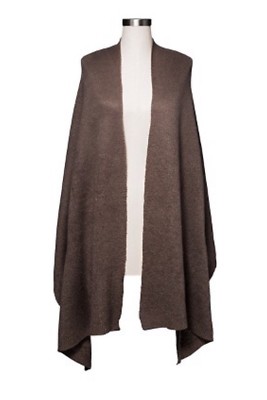 New Women s Third Layer Kimono Wrap Armholes Style Open Front Brown ONE SIZE