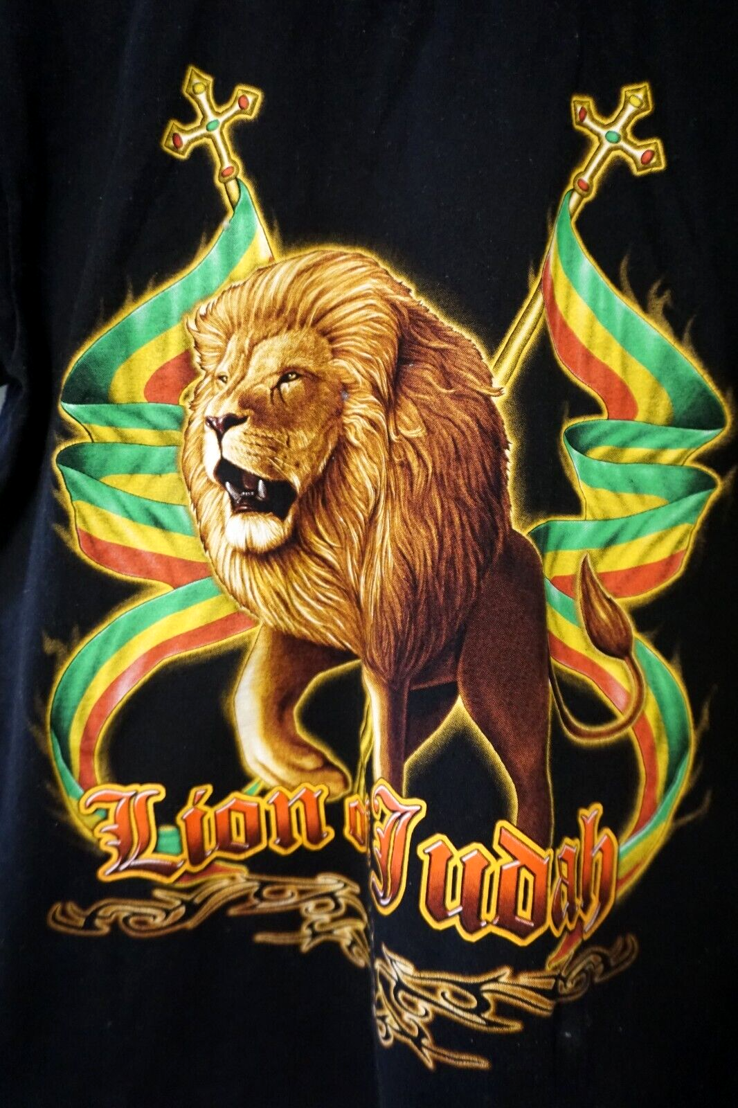 T-shirt imprimé Bob Marley 3D, jaune • Bob Marley