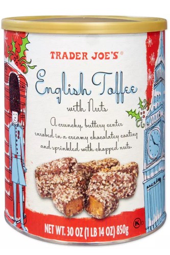 Trader Joe's English Toffee with Nuts 30 oz  Best by 12/10/ 2025