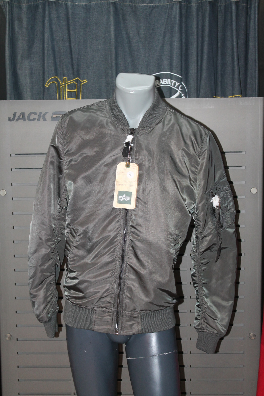 Alpha Industries MA-1 VF LW Men 156101 /136 Greyblack | eBay