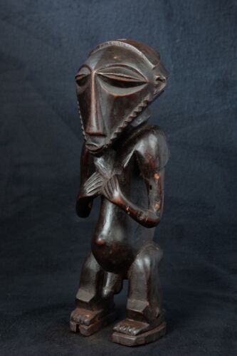 Bembe Male Ancestor Statue, D.R. Congo, Zambia, Central African Tribal Art