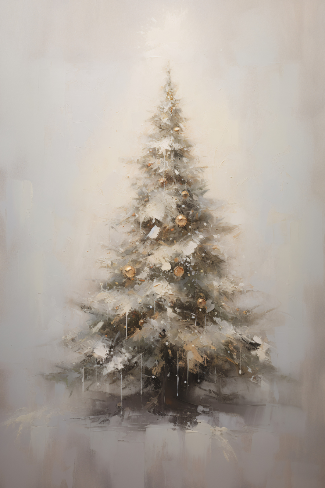 CHRISTMAS TREE ABSTRACT STRETCHED CANVAS PRINT WALL ART READY TO HANG CA32