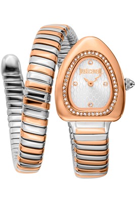 Pre-owned Just Cavalli Signature Snake Watch - Wait Jc1l249m0065
