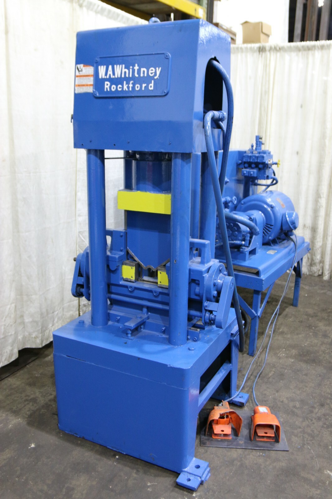 150 TON WHITNEY MODEL #765 HYDRAULIC ANGLE SHEAR: YODER #65195