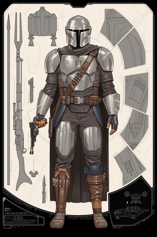 Poster Star Wars Mandalorian Limited Poster Art Print Bng Mondo