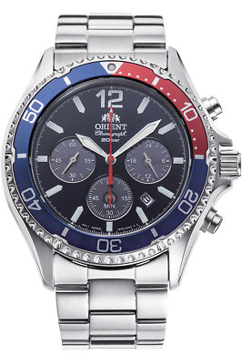Pre-owned Orient Sport Watch - Mako Solar Chrono Ra-tx0201l10b