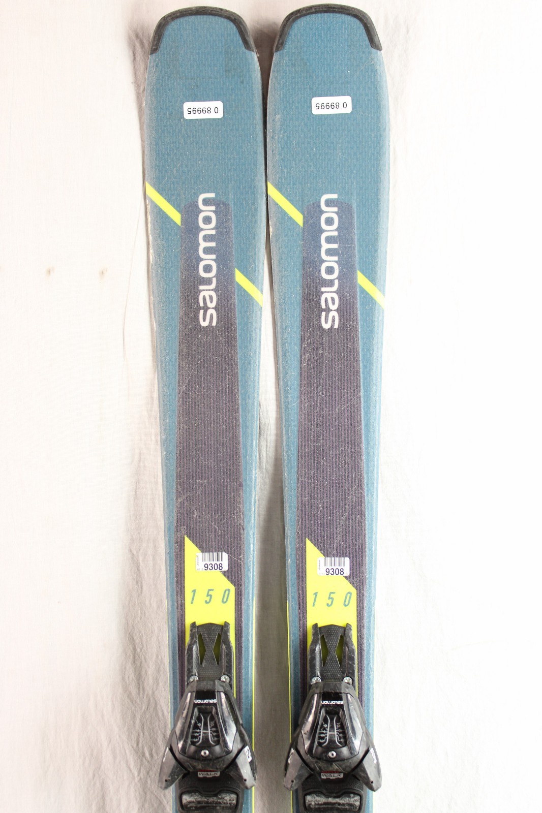 19-20 Salomon XDR 76 Used Mens Skis w/Bindings 150cm #089995