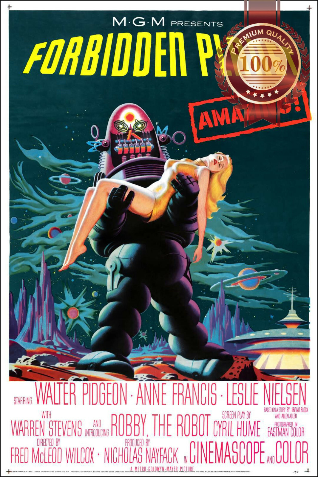 FORBIDDEN PLANET 1956 50s ORIGINAL OFFICIAL CINEMA MOVIE FORBIDDEN PLANET 1956 50s ORIGINAL OFFICIAL CINEMA MOVIE