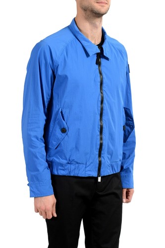 HUGO BOSS HUGO BOSS ZOLL OSAMES-D " HERREN BLAU REISSVERSCHLUSS WINDJACKE US S IT 48