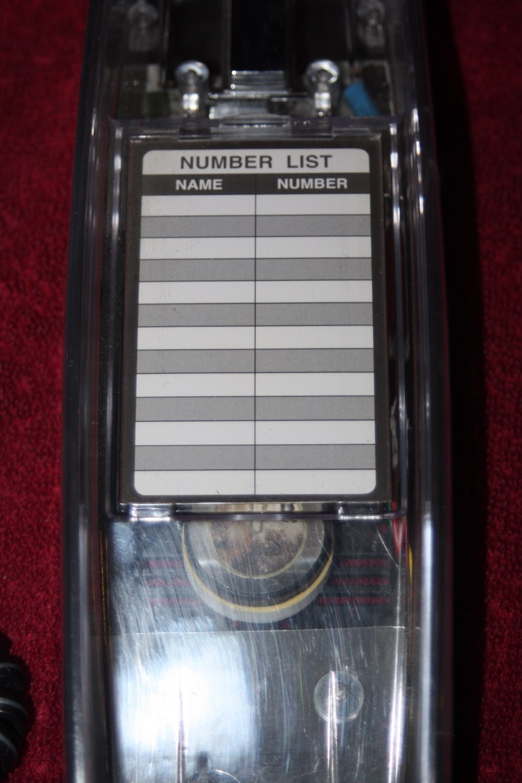 Vintage Lenoxx Sound Model HAC PH-1400 Transparent Tech Telephone