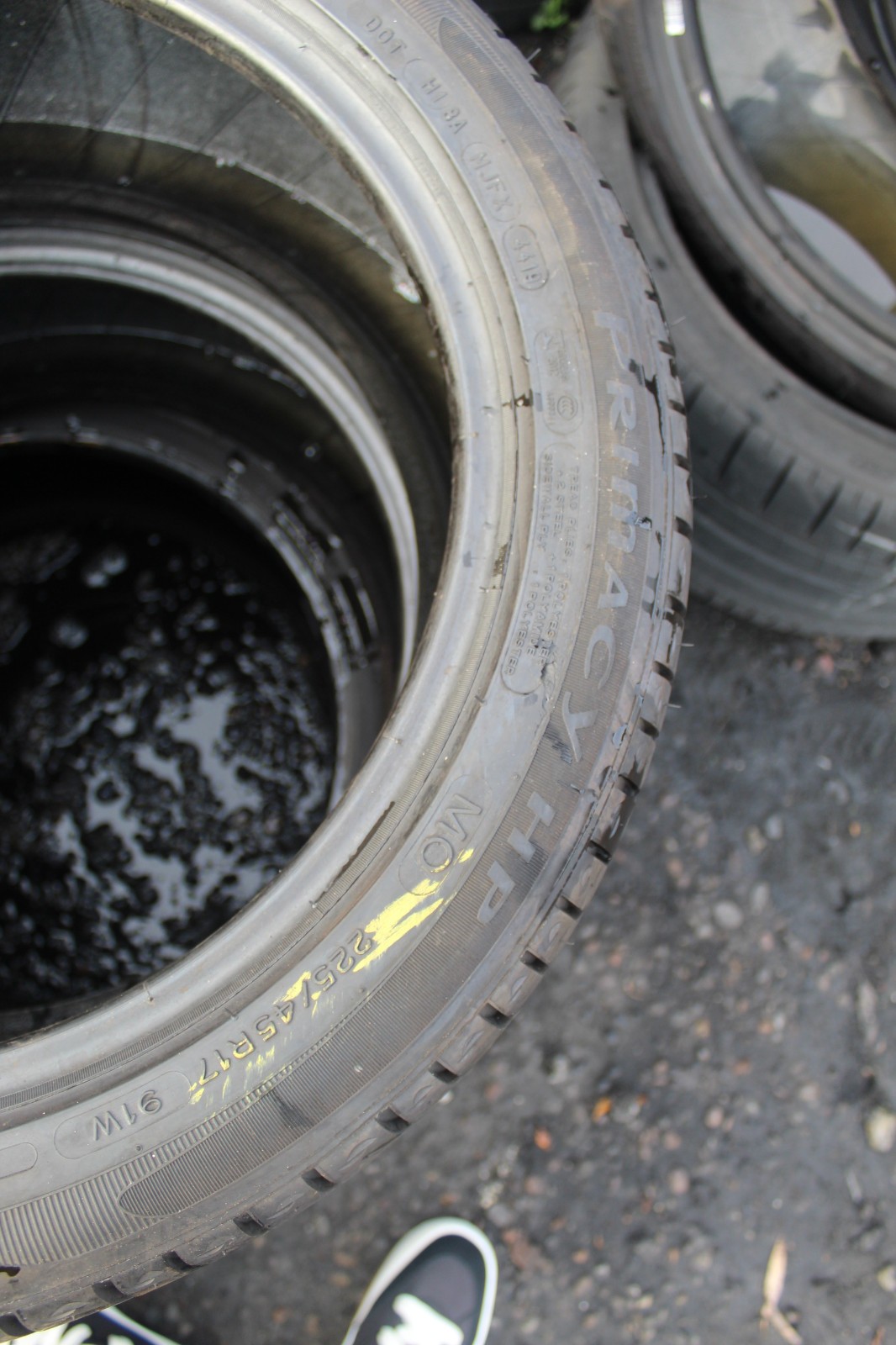 225 45 17 Michelin, Primacy HP, 91W, x2 A Pair 7.0mm (F1_tyres) L3870