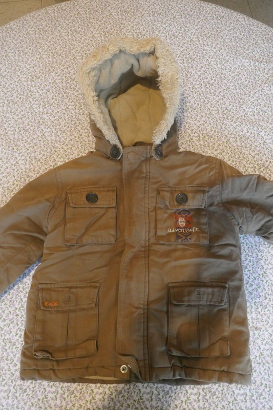 Manteau Marron T. 24 Mois Kidkanai