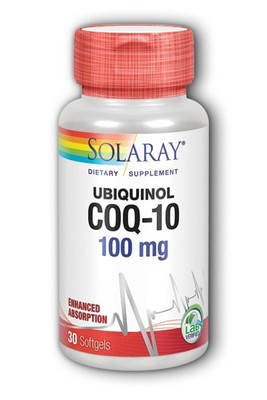 Solaray Ubiquinol CoQ-10 (100 мг) 30 капсул