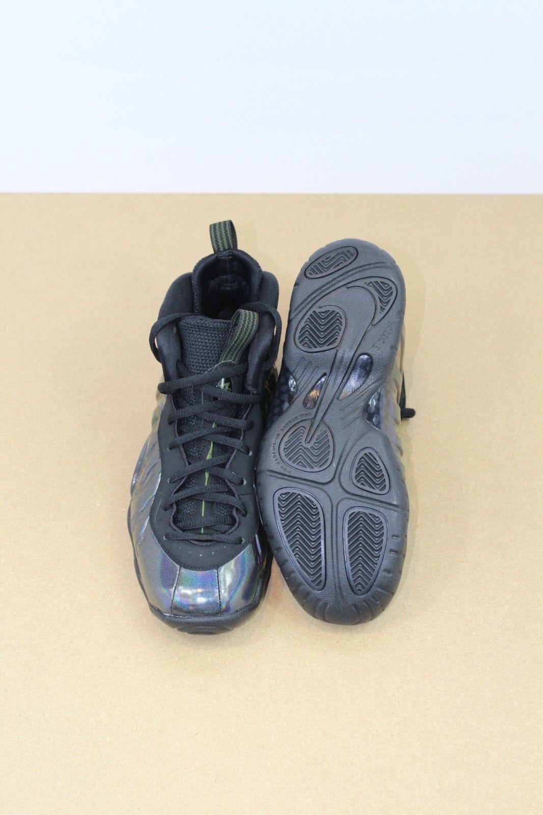 Nike Little Posite One GS Basketball Shoe Legion Green Blk 644791-301 Size 4.5Y