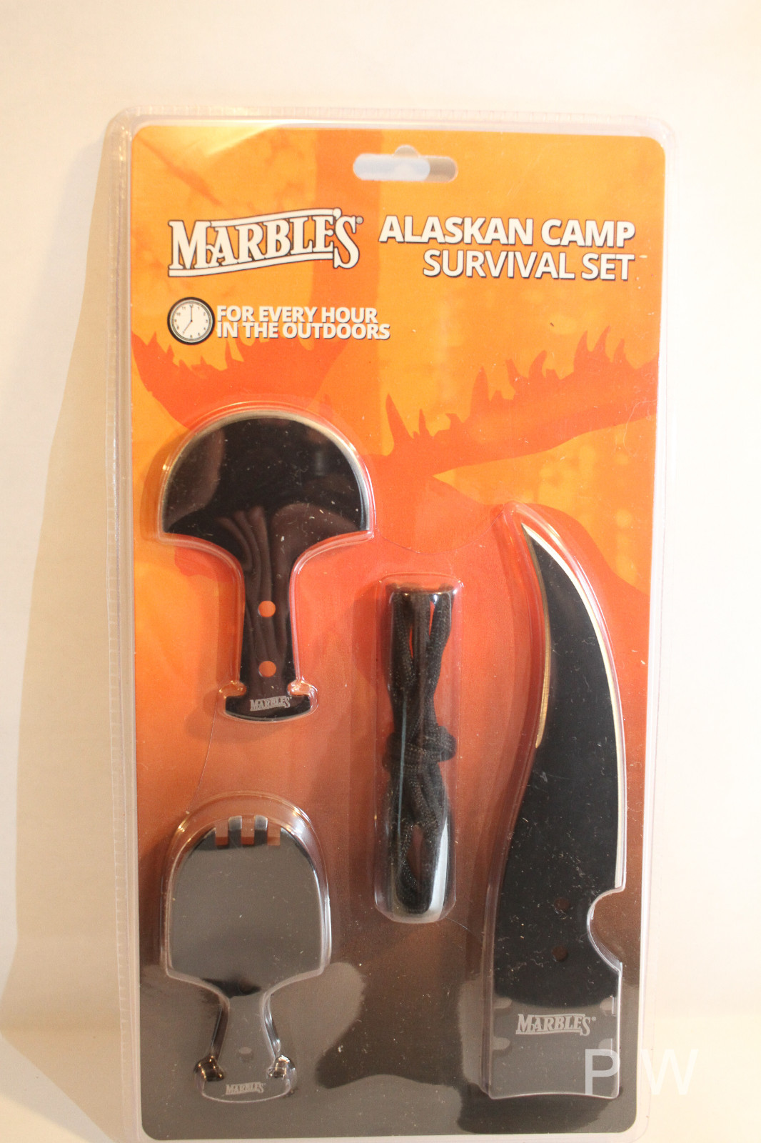 Marbles Alaskan Camp Survival Set-Spork, Ulu, and 6