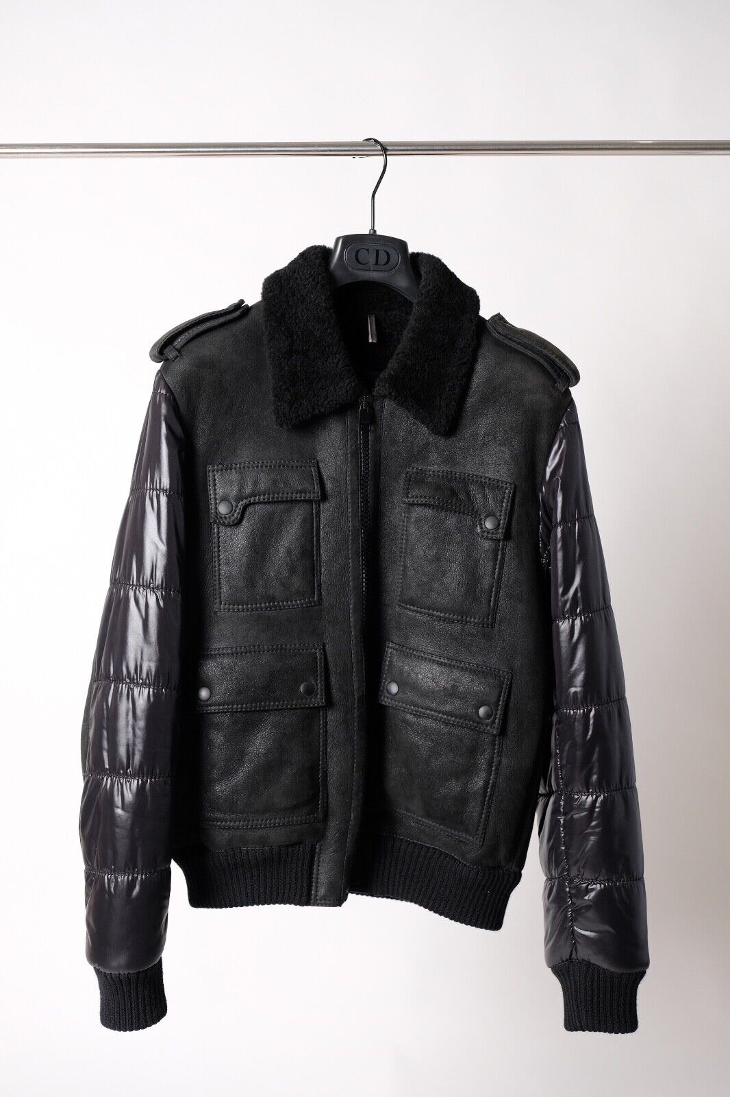 Dior Homme Leather Jacket FW07 Navigate Shearling Hedi Dior Homme Leather Jacket FW07 Navigate Shearling Hedi