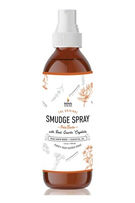 Smudge Spray for Energy Clearing | Palo Santo | Quartz Crystal Inside Meditation