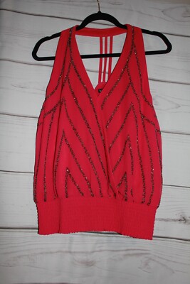 Embellished Halter Neck Top Size 8 VENUS Color Fuchsia (LVPT)