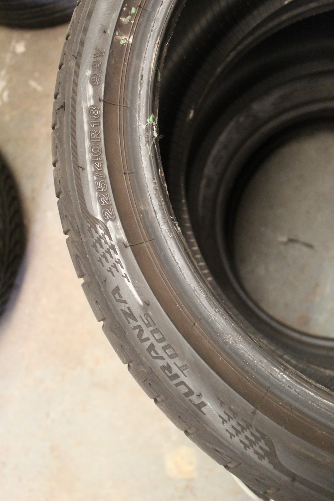 225 40 18 Bridgestone, Turanza T005, XL, 92Y, x2 A Pair 6.0mm (F1_tyres) X107