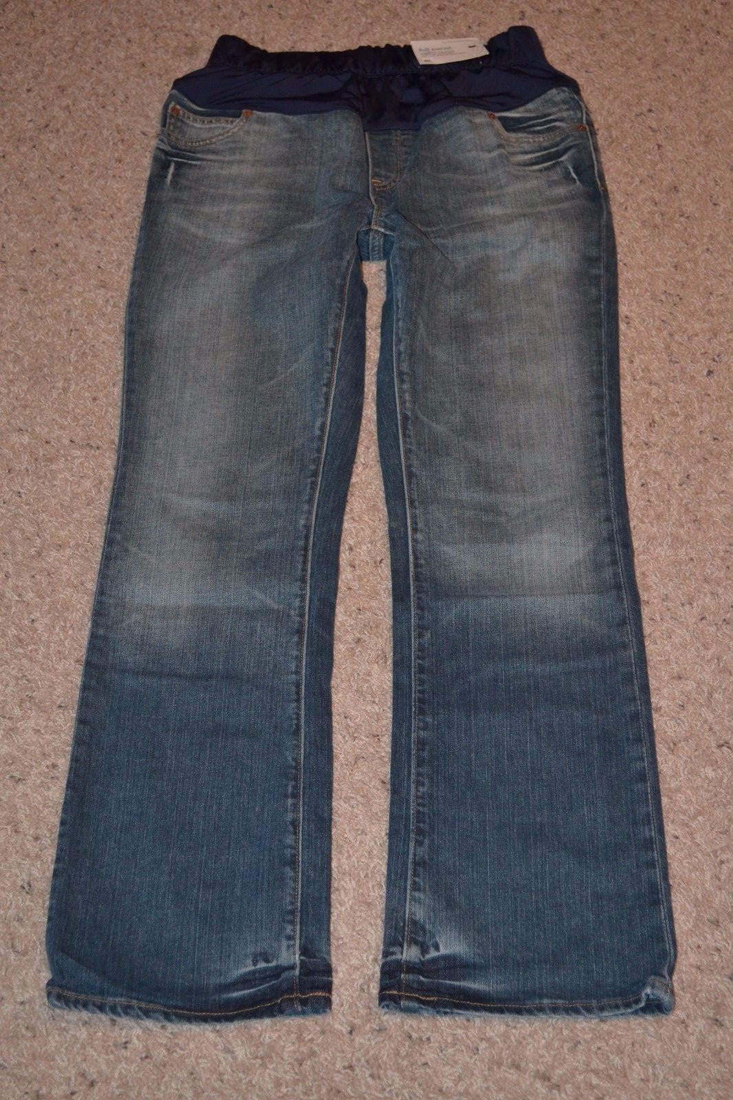 NWT Gap Maternity Low Boot Cut Jeans Medium 8R Cotton Denim Stretch Full Panel