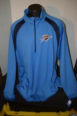 OKC Thunder NBA GIII Carl Banks Size 6XL Light Weight 1/2 zip Jacket New W Tags