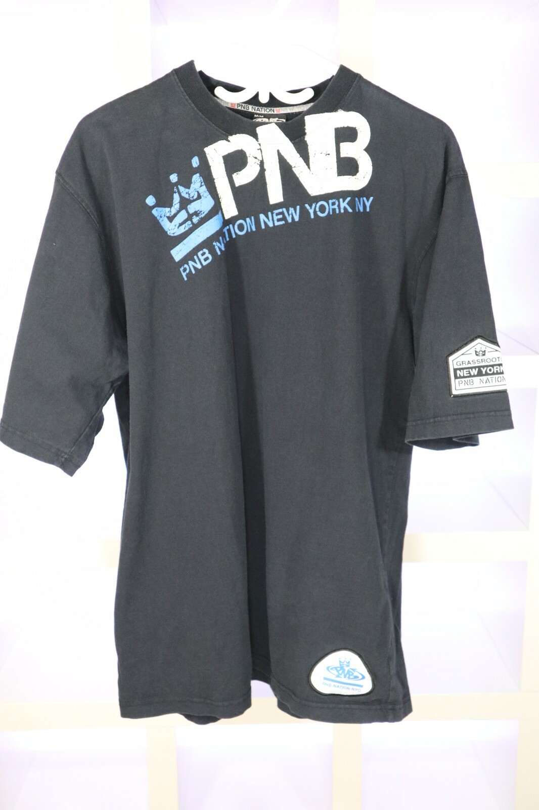 Vtg PNB Nation Black M T-Shirt 1990's HipHop Clothing