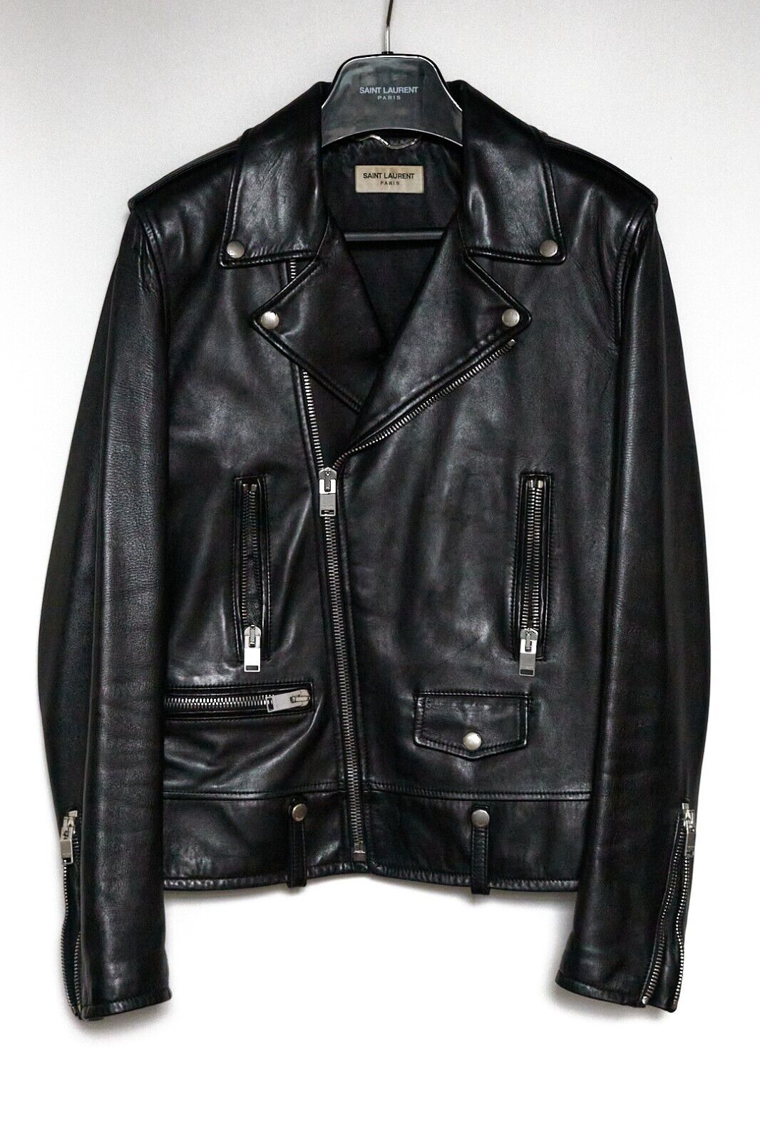 Saint Laurent FW15 L01 Lamb Leather Biker Jacket - Hedi Era Saint Laurent FW15 L01 Lamb Leather Biker Jacket - Hedi Era