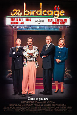 The Birdcage Movie Poster Robin Williams Nathan Lane