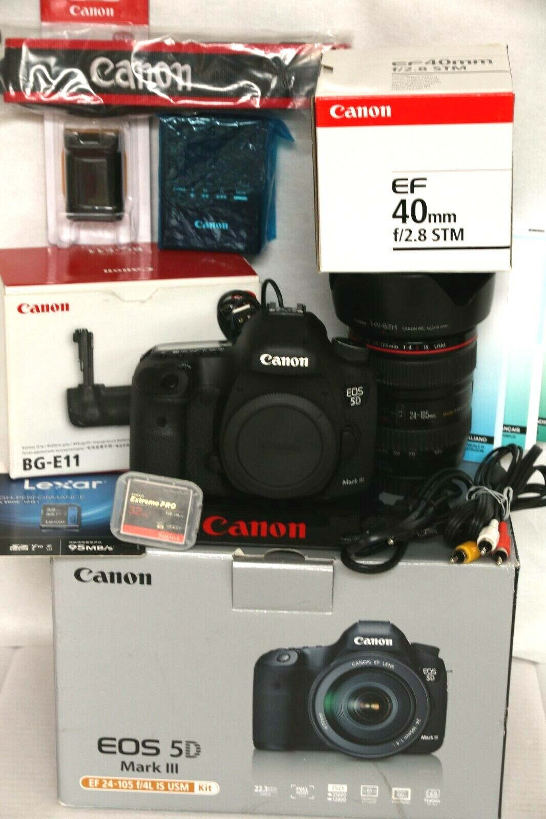 Canon EOS 5D Mark III  Kit mit 2 Objektiven und ein Batteriegriff