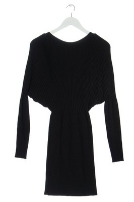 AIBROU Vestido de manga larga Mujeres Vestido Talla EU 36 negro look casual