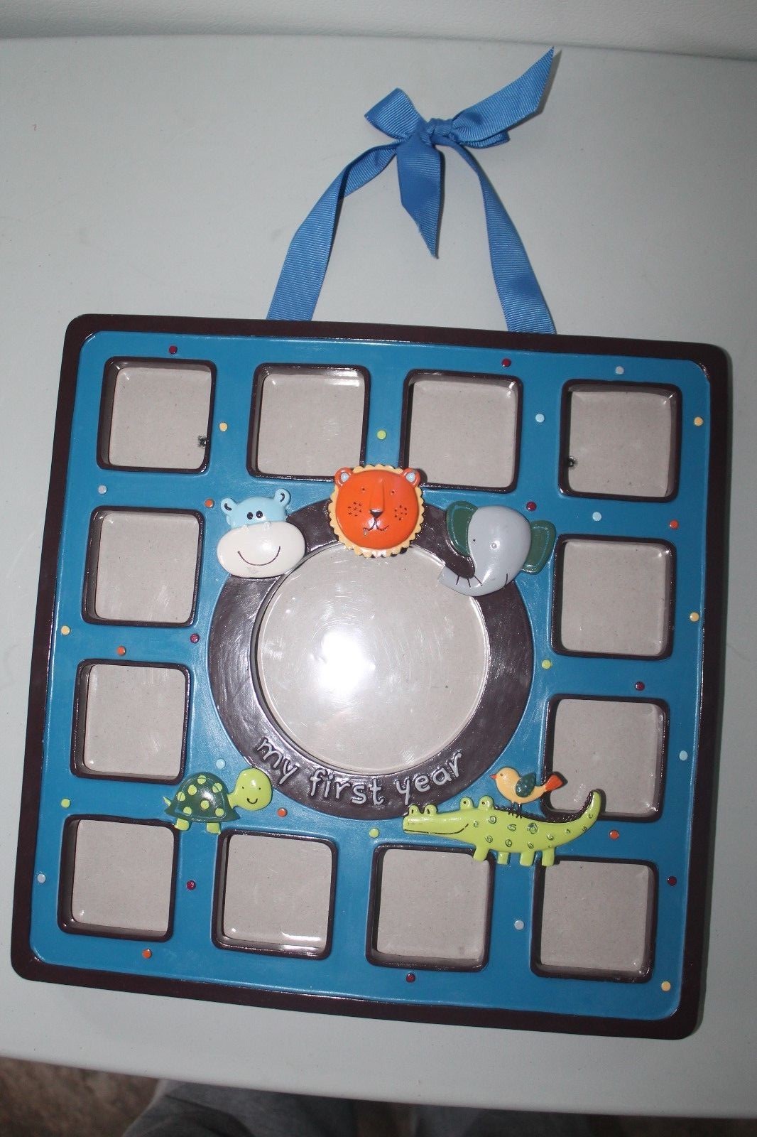 Collage Picture Frame “MY FIRST YEAR” Baby Animals Design