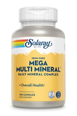 Solaray Mega Multi Mineral без железа 100 капсул