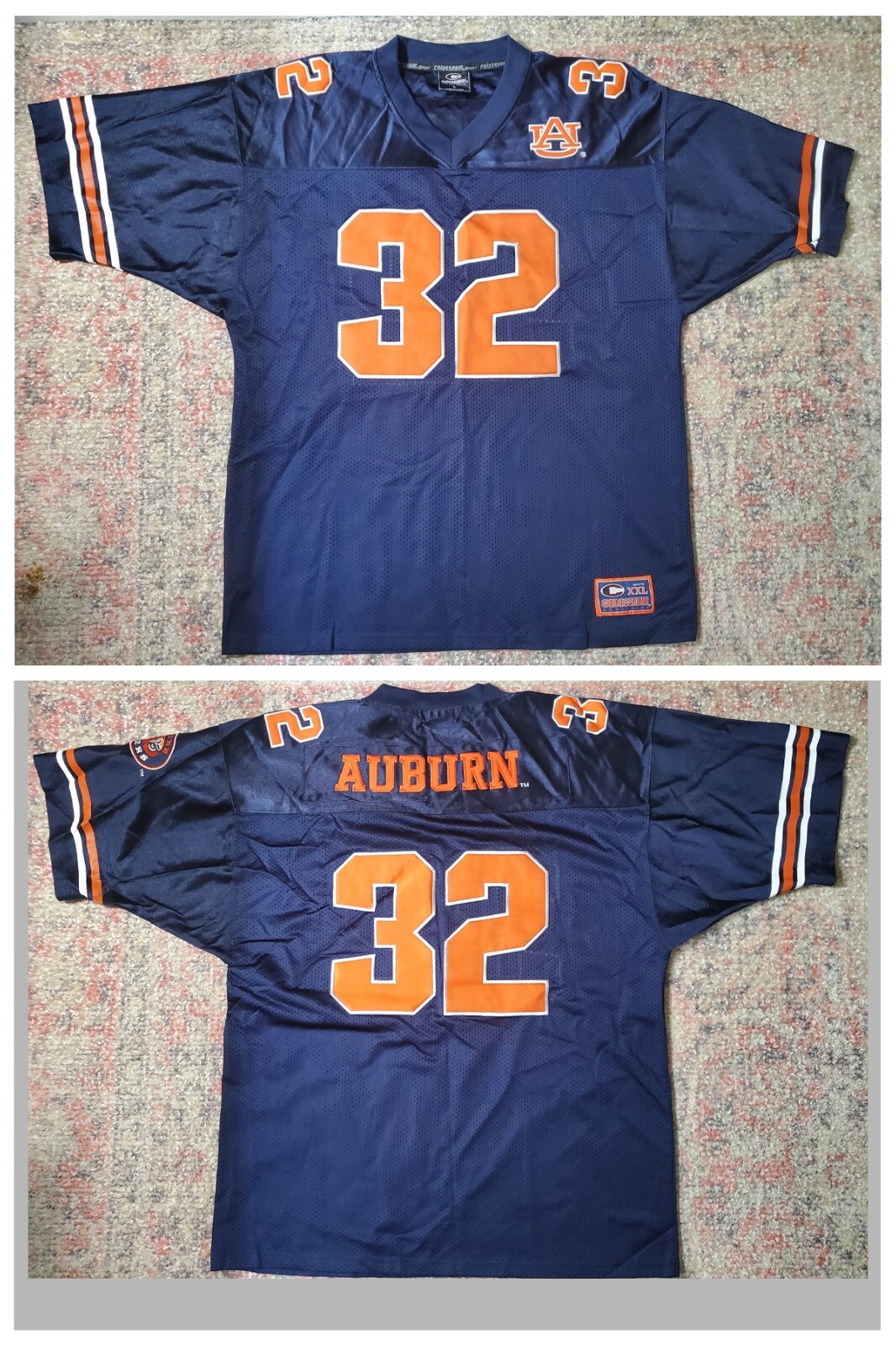 VINTAGE Colosseum Auburn Tigers Blue #32 Stitched Football