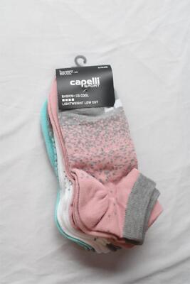 Capelli Women'sCs-cool Lightweight Low cut Socks HT3 Pastel Multi Large NWT
