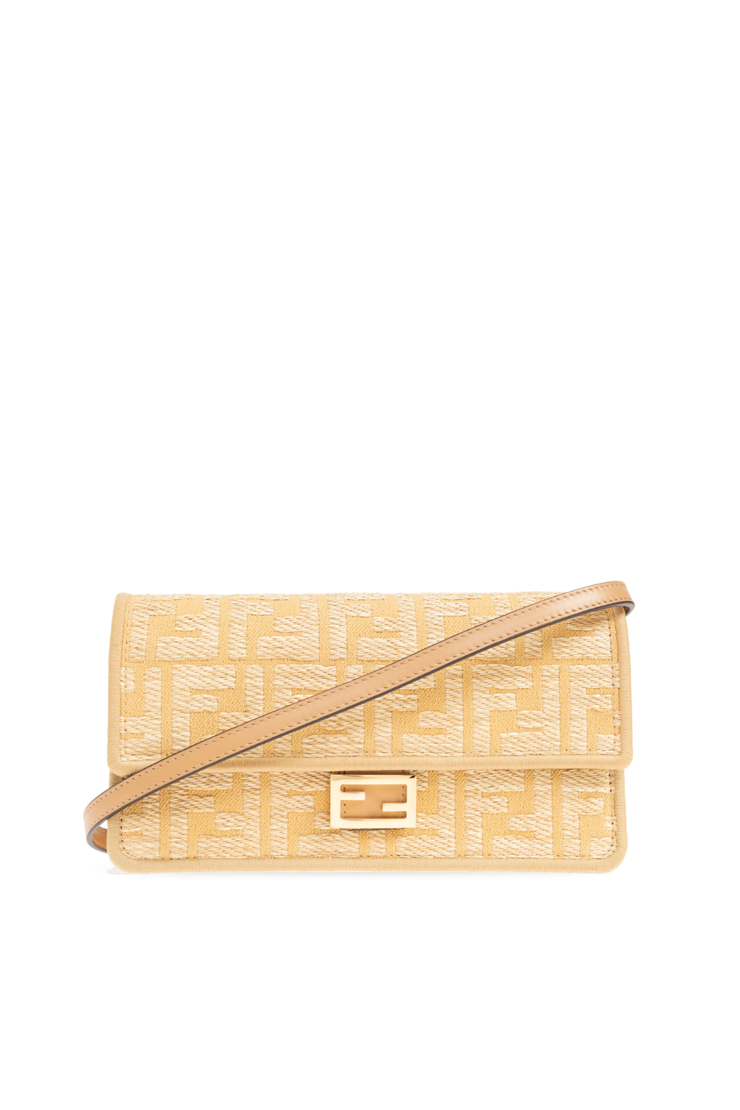 【関税＆送料込み】Fendi Wallet On Chain Ff Jacquard Uette Fendigraphy Wallet On Chain Fabric Brown | Fendi