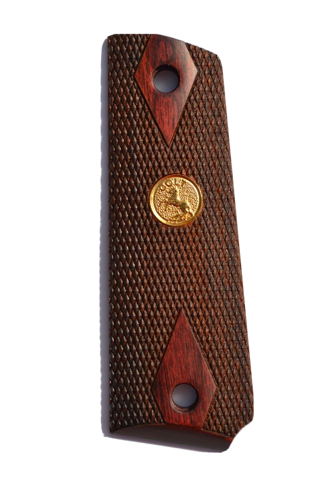 FACTORY NEW COLT 1911 45 AUTO ROSEWOOD GRIPS W GOLD RAMPANT COLT MEDALLIONS