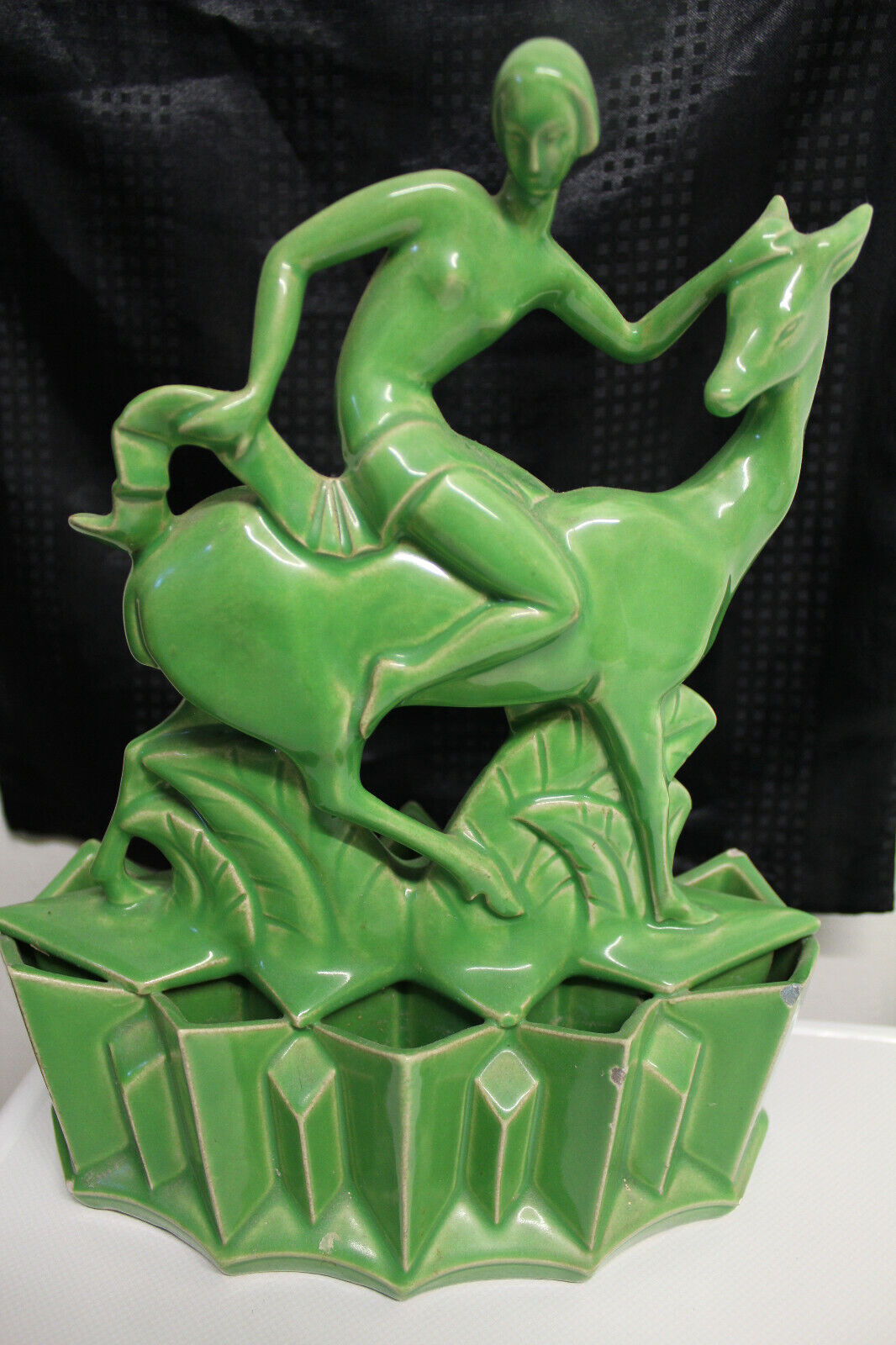 Figurenvase Art Deco Feinsteinzeug