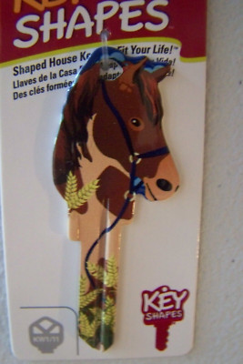 Horse Key Shape Kwikset KW1/KW10 house key blank.
