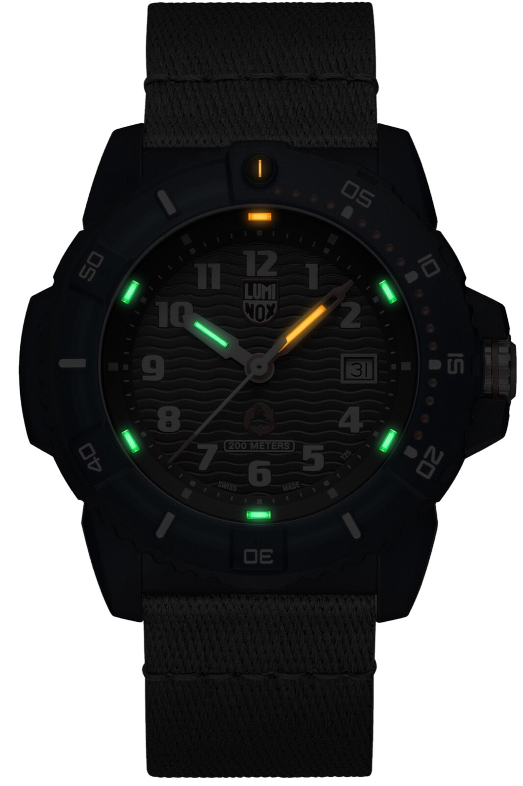 Pre-owned Luminox Xs.8902 Tide Recycled Ocean Material - Eco Series Quartz Men's Watch