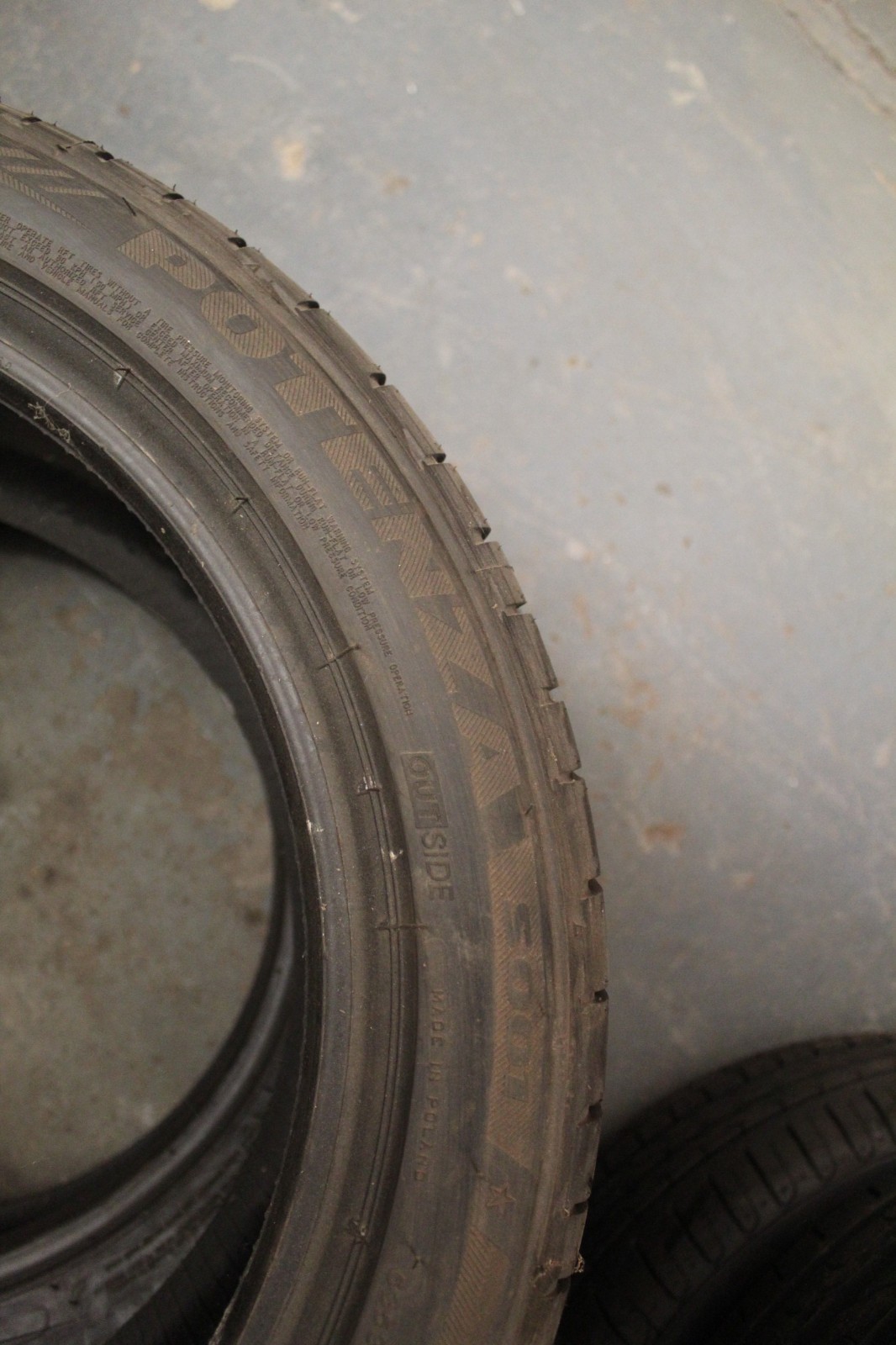 New 245 40 17 Bridgestone, RunFlat, Potenza S001, 91W, x1 Tyre (F1_tyres) X119