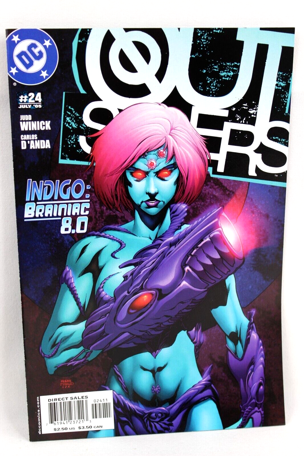 Outsiders #24 Indigo Brainiac 8.0 Insiders 2005 DC Comics F+