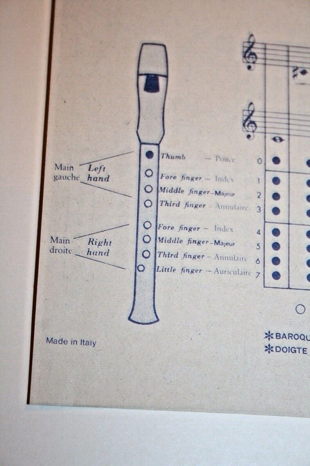 EXC Aulos Recorder W/Bag Instruction Paper Includes AFSF Songs For Recorder #205