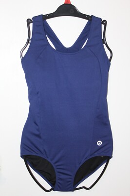 BALEAF Women's Conservative One Piece Swimsuit Training Athletic Racerback Sz 36