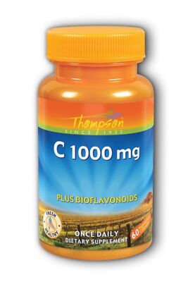 Thompson Nutritional C с биофлавоноидами 1000 мг, 60 таблеток