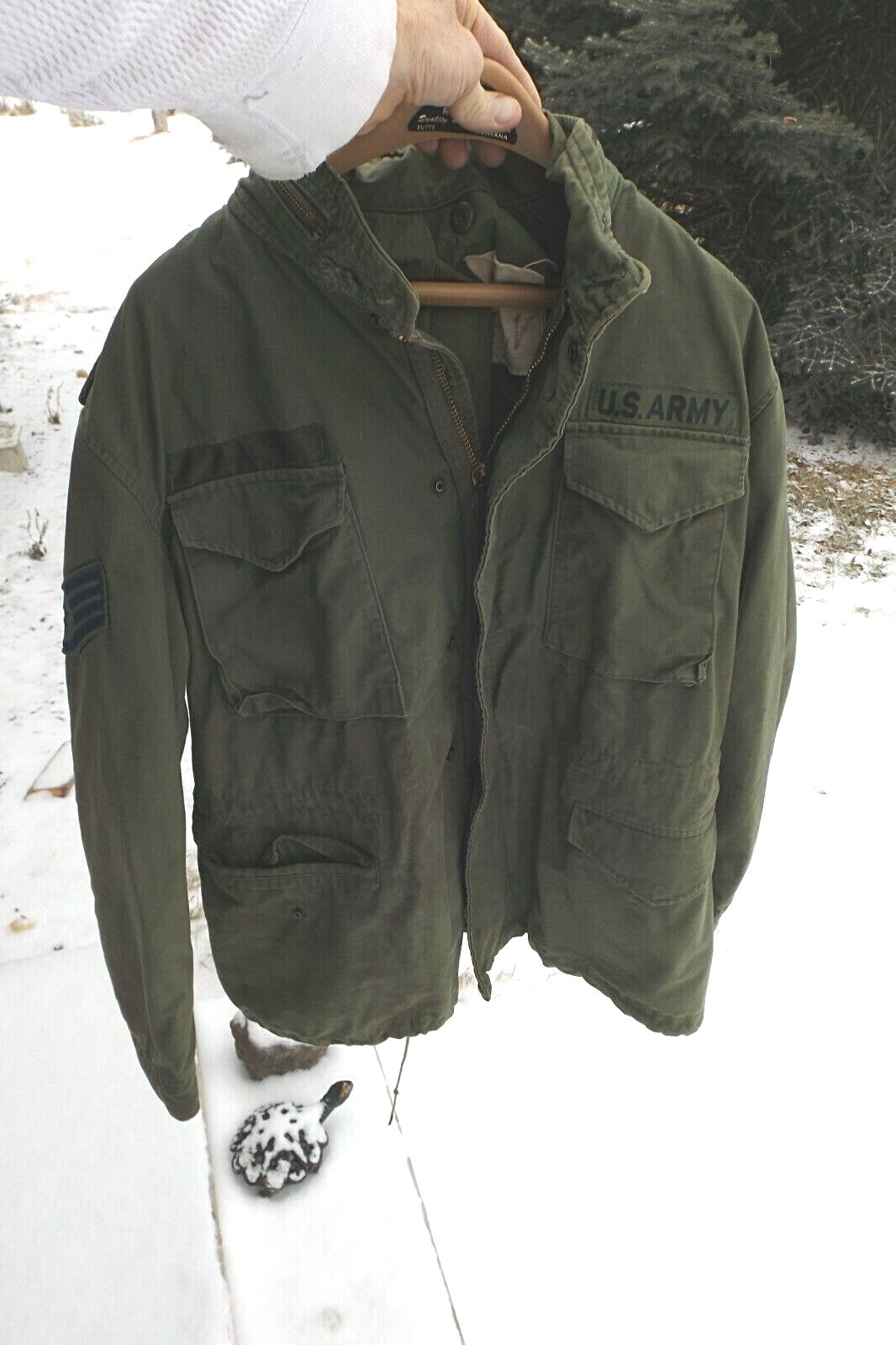 Vintage Vietnam era M65 or OG 107 Coat Man's Field JAcket Largelong