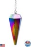 Titanium Aura Quartz Crystal Pendulum for Divination - Certified Dowsing Crystals and Healing Stones for Chakra Balancing and Meditation - Enhance Reiki Spiritual Growth with Healing Crystals Stones