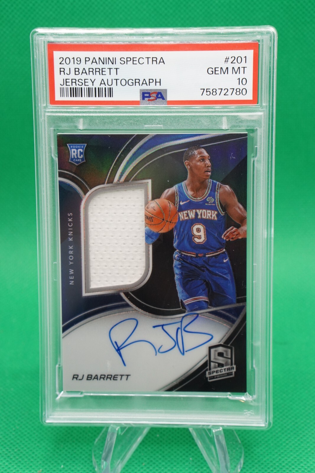 その他 RJ Barrett RC rookie auto PSA9 2019-20 Panini Prizm RJ Barrett Rookie RC #250, New York