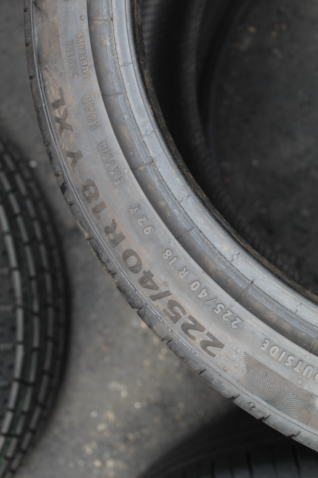 225 40 18 Continental, PC 6, XL, 92Y, x1 Single Tyre 6.2mm (F1_tyres) L3486